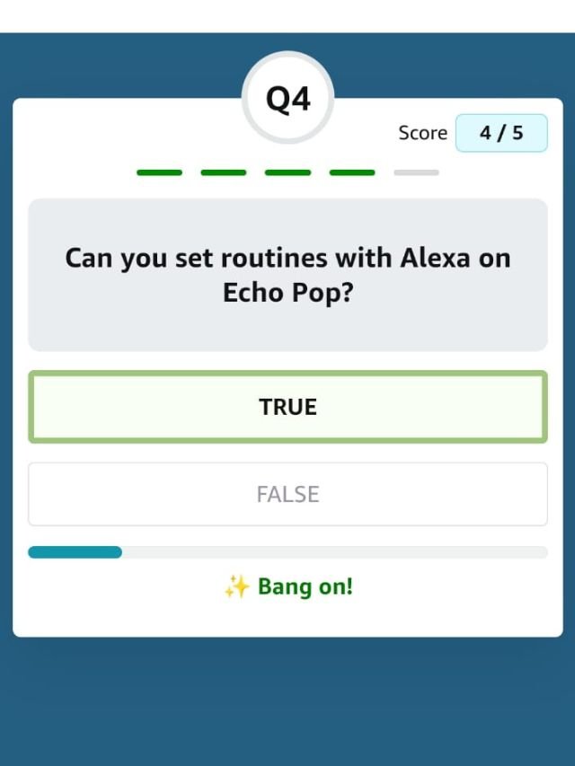 Amazon Alexa Smart Speaker Quiz Play & Win