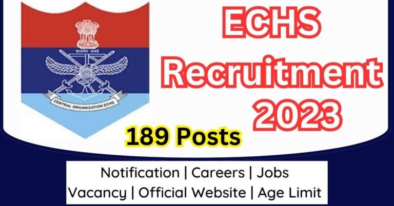 ECHS Recruitment 2023