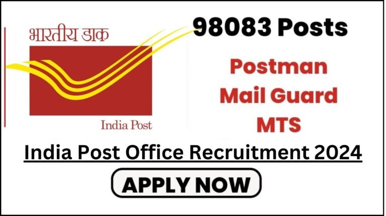 India Post Office Recruitment 2024 for 98083 Posts Apply Online Syllabus & Exam Pattern