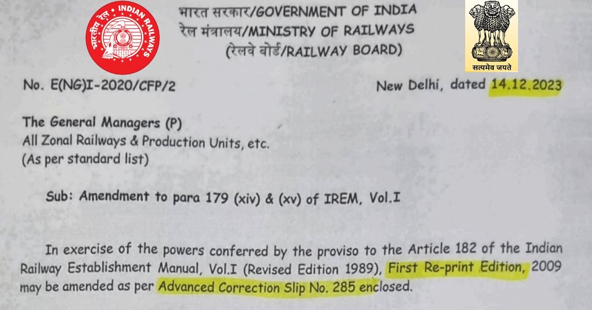 Railway Group D Recruitment Official Notice out 2023-24