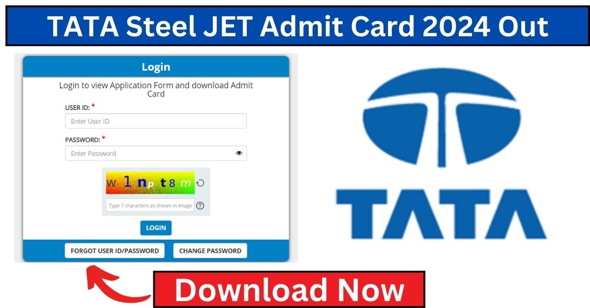 TATA Steel JET Admit Card 2024 Out, Download Hall Ticket PDF
