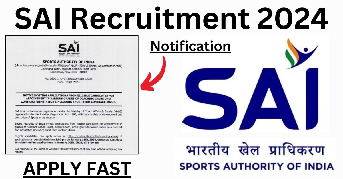 SAI Recruitment 2024