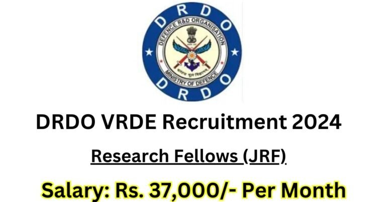 DRDO VRDE Recruitment 2024