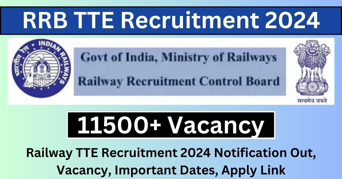 Railway TTE Recruitment 2024 Notification, Vacancy, Important Dates, Apply Link