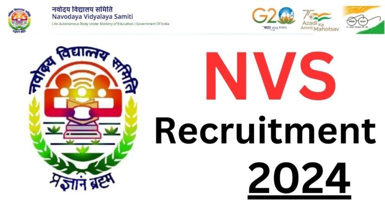 Navodaya Vidyalaya Recruitment 2024
